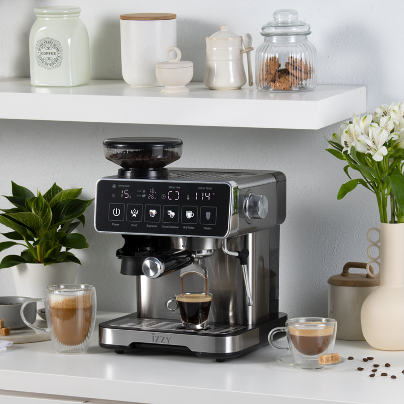 Ημιαυτόματη Μηχανή Espresso Home Barista IZ-6026 - Image 2